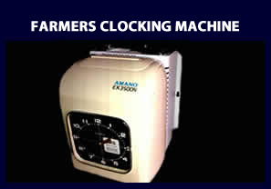 Farmers Clock with battery pack - Clocking Machine